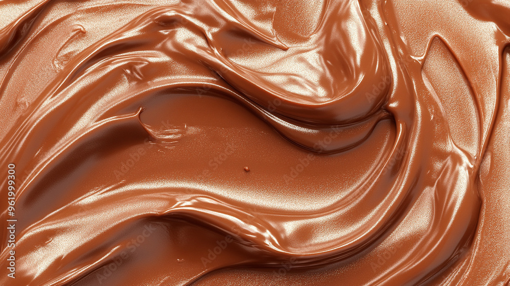 A smooth, creamy chocolate spread covers the surface, symbolizing indulgence, comfort, and pleasure. The rich texture and color evoke feelings of warmth, decadence, and sweet satisfaction A smooth, creamy chocolate spread covers the surface, symbolizing indulgence, comfort, and pleasure. The rich texture and color evoke feelings of warmth, decadence, and sweet satisfaction