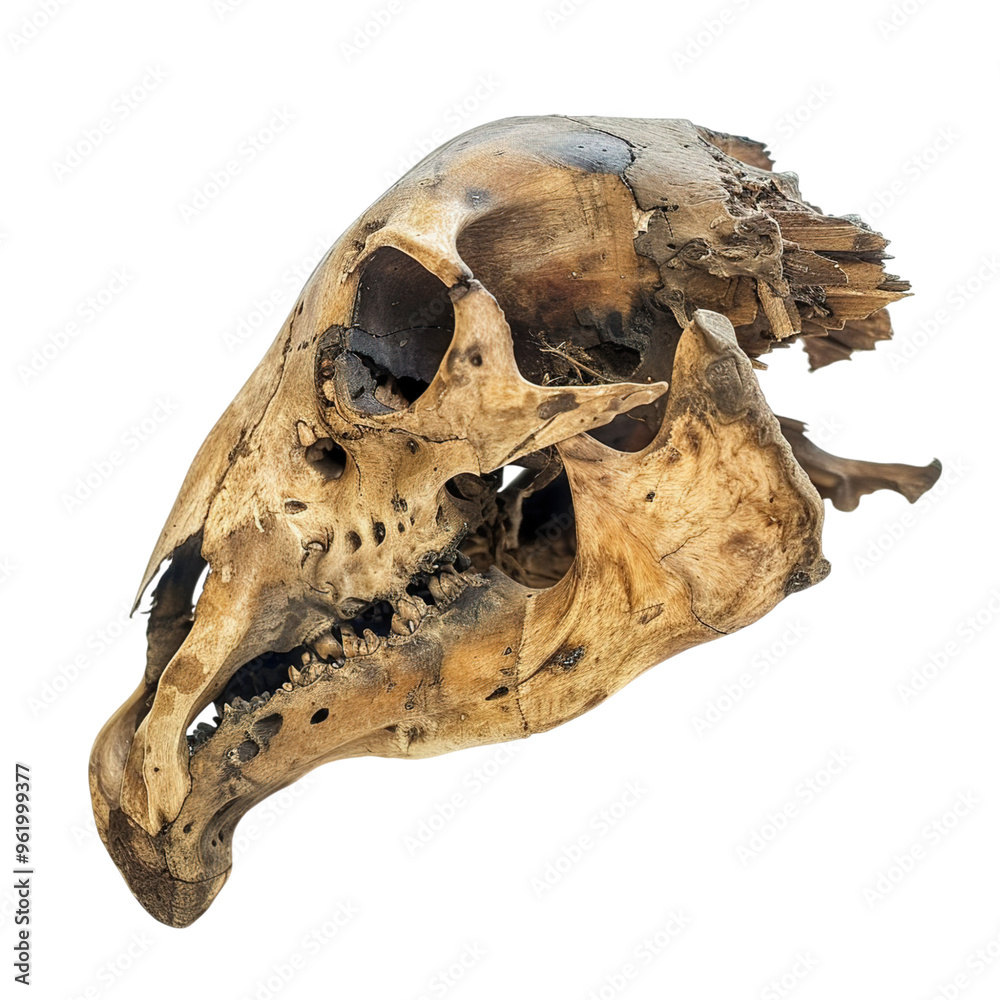 Fototapeta premium skull isolated on white