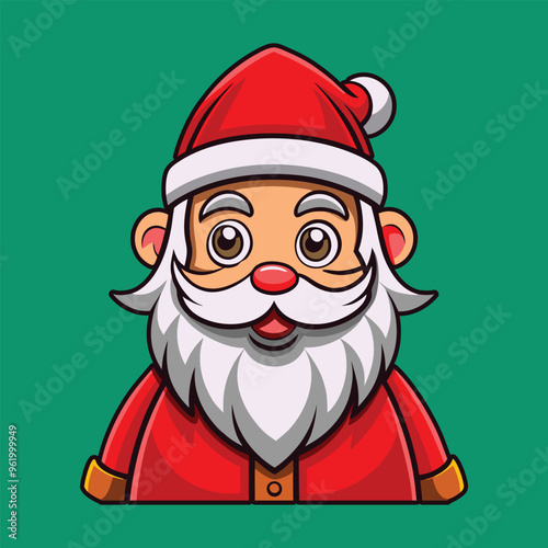 santa claus cartoon vector illustration