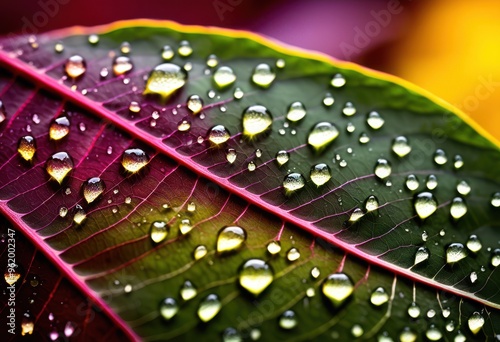 colorful intricate leaf patterns showcasing various shapes textures vibrant display, foliage, design, botanical, greenery, nature, tropical, organic, art