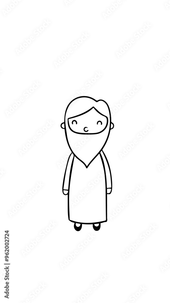 pastor dibujo silueta vector pastor dibujo silueta vector