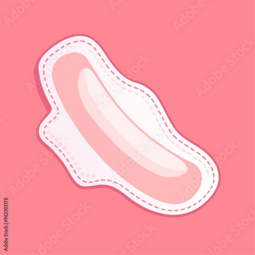 Sanitary woman pad. Personal hygiene product on pink background. Menstruation days. Women's hygiene (1)