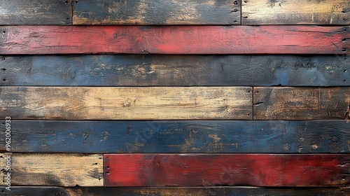 rustic barn wood texture patriotic flag accents vintage americana style july 4th themed background