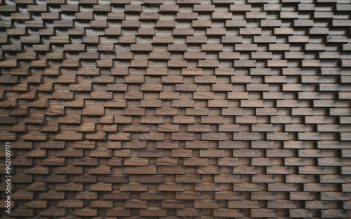 Wood wall paneling. Seamless wood paneling for contemporary interior design. Geometric pattern, textured surface.