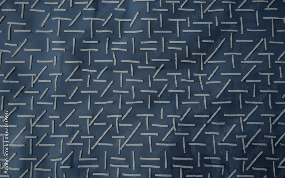 Blue fabric texture. Abstract fabric texture with a repeating pattern of white lines on a blue background. Blue fabric texture. Abstract fabric texture with a repeating pattern of white lines on a blue background.