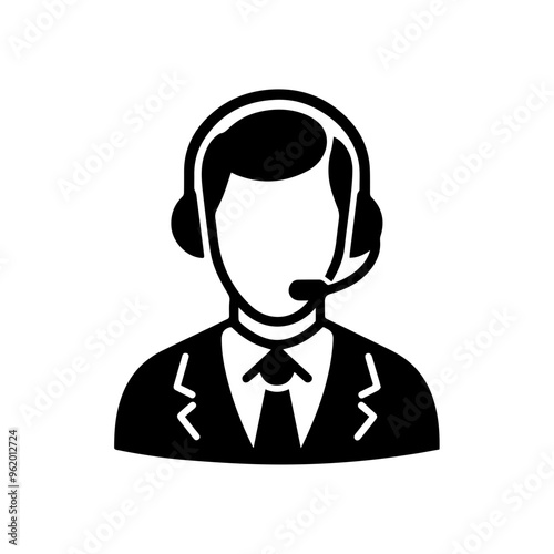 Call center operator avatar icon