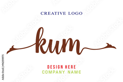 KUM lettering logo is simple, easy to understand and authoritative