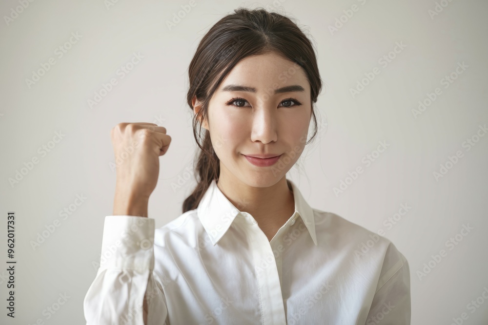 Confident woman portrait. Young female with a determined expression, conveying confidence and strength. Confident woman portrait. Young female with a determined expression, conveying confidence and strength.