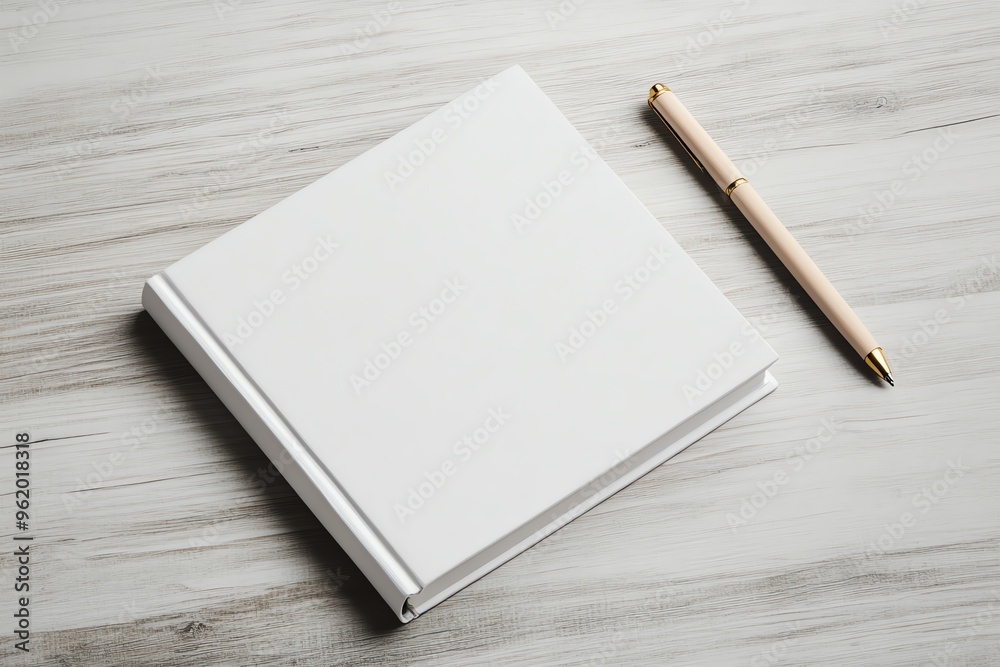 A blank notebook and pen on a wooden surface, ideal for writing notes, sketches, or creative ideas. A blank notebook and pen on a wooden surface, ideal for writing notes, sketches, or creative ideas.