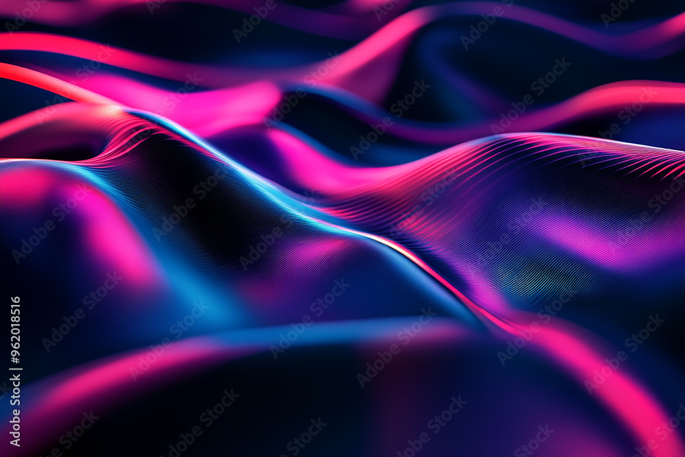 Obraz premium Abstract wave particle technology background