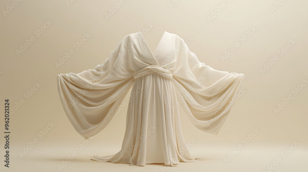 Neutral Cream Tunic with a Soft Fabric and Loose Fit for Comfy Everyday Wear Neutral Cream Tunic with a Soft Fabric and Loose Fit for Comfy Everyday Wear