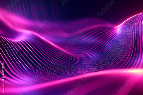 Abstract wave particle technology background