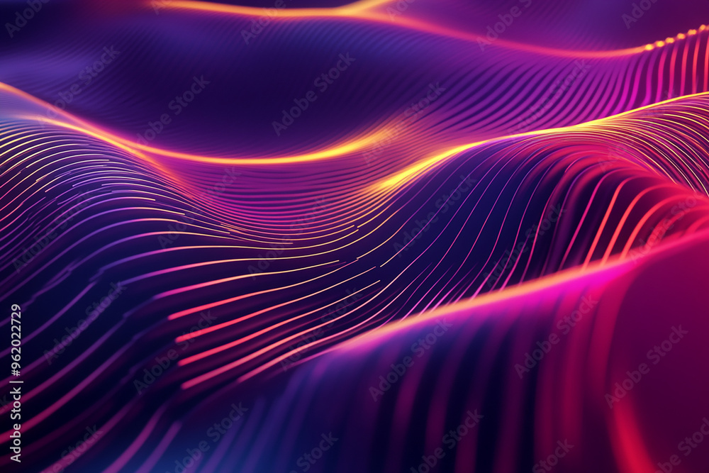 Abstract wave particle technology background Abstract wave particle technology background
