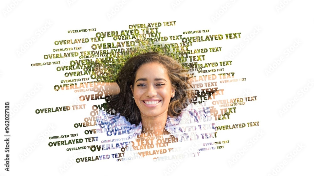 Overwrap Text OverlayedText Stock Template | Adobe Stock
