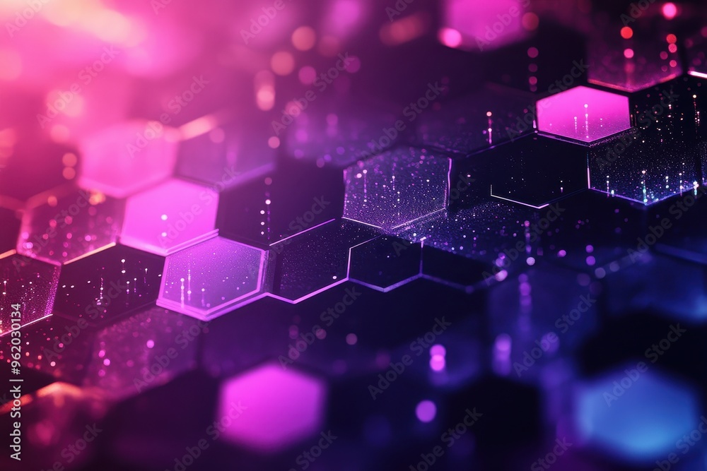 Futuristic Hexagon Mosaic Abstract Background with Modern Design Concept Futuristic Hexagon Mosaic Abstract Background with Modern Design Concept