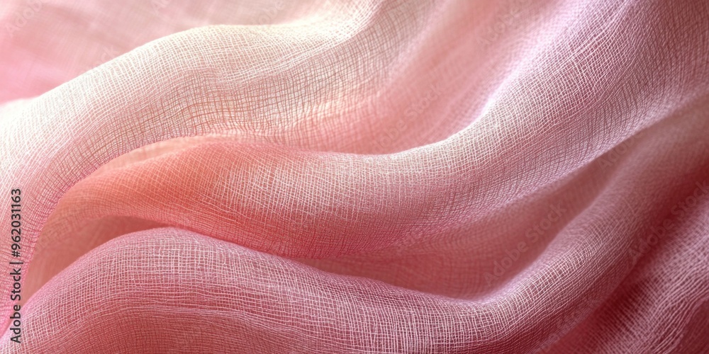 Close-up of Soft Pink Fabric with a Textured Surface Close-up of Soft Pink Fabric with a Textured Surface