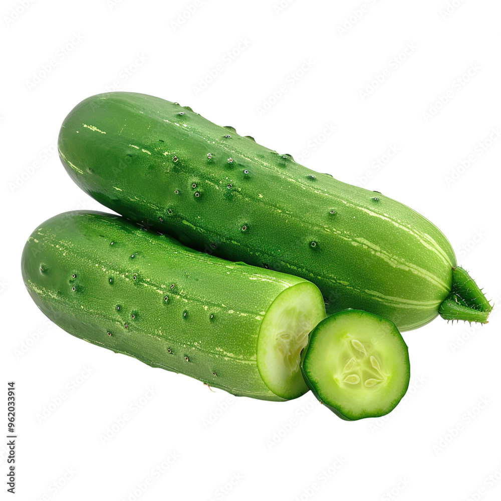 cucumber isolated on white background cucumber isolated on white background