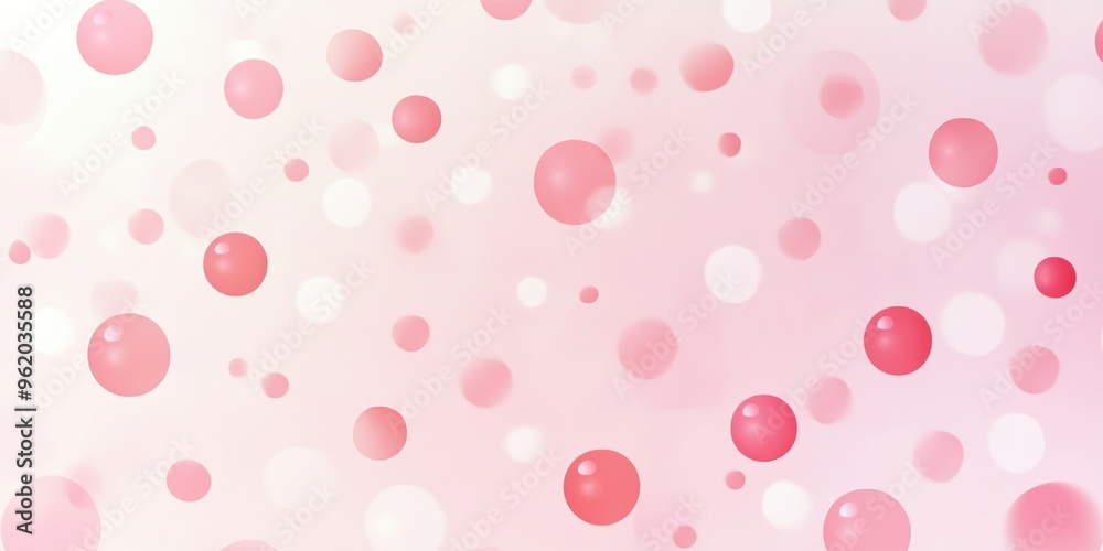 Abstract Background with Pink and White Blurred Circles Abstract Background with Pink and White Blurred Circles