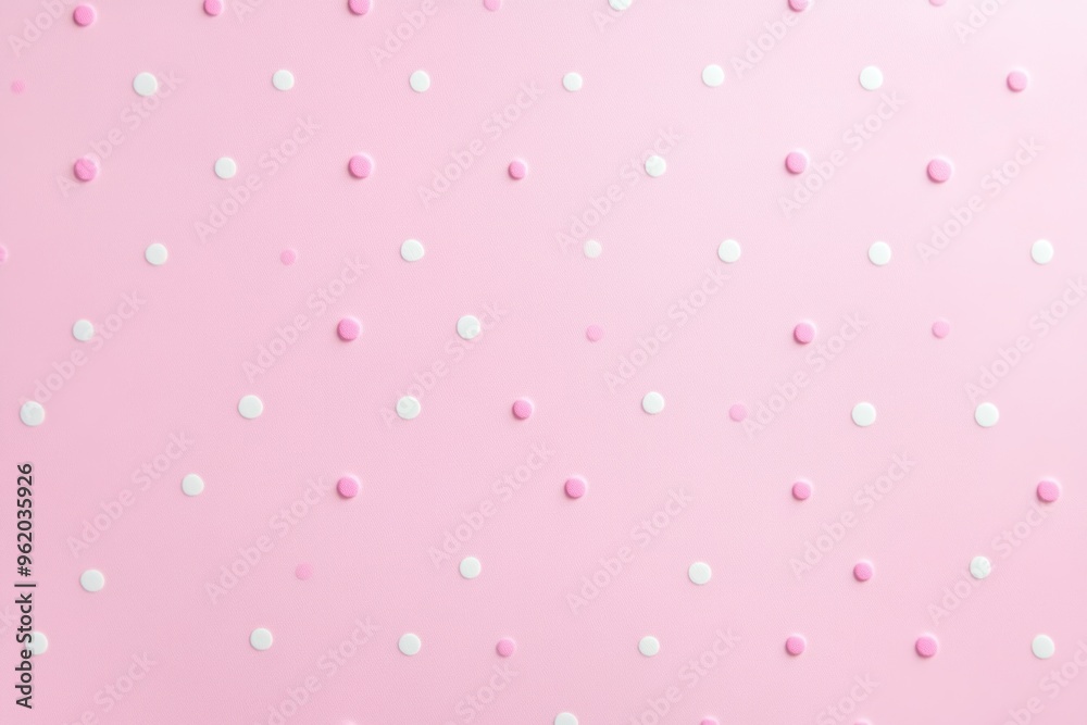 Pink and White Polka Dots on a Pink Background Pink and White Polka Dots on a Pink Background