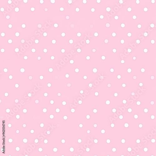 Pink Background with Scattered White Circles