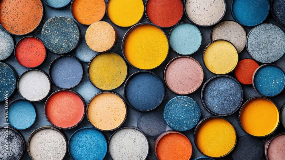 Colorful Circles Pattern Background Colorful Circles Pattern Background