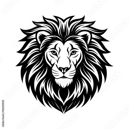 Download Lion Head Silhouette  Vector Illustration  Svg File For Design.