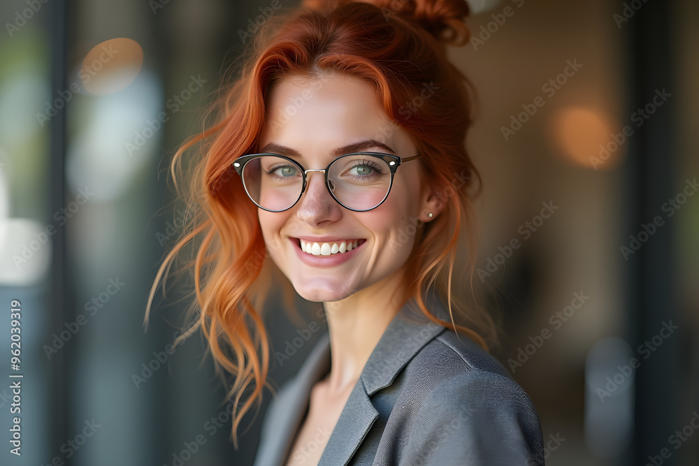 portrait of a red-haired woman portrait of a red-haired woman