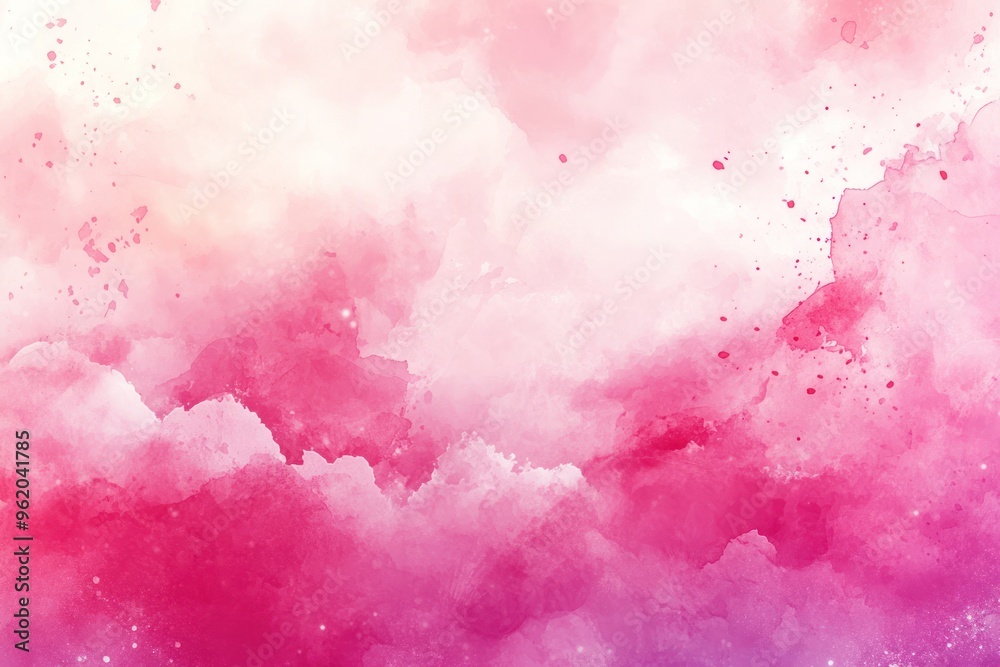 Fototapeta premium Abstract Watercolor Background with Pink and White Hues