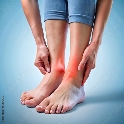 female swollen ankles