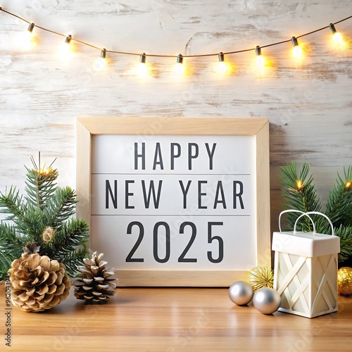 happy new year 2025 Mockup