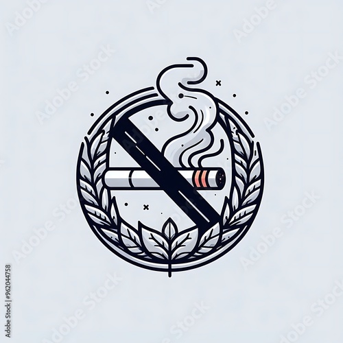 Minimalise and design the text No smoking