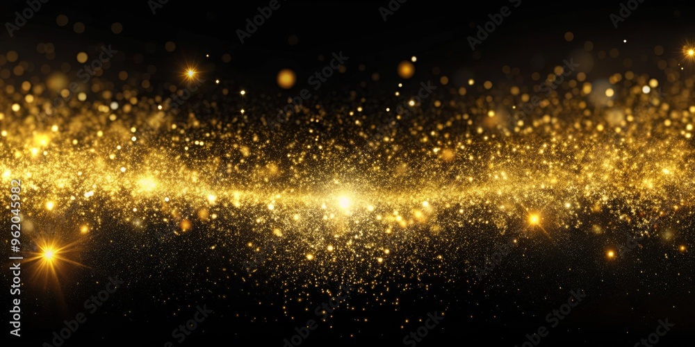 Golden Stardust Galaxy, Abstract, Background, Sparkle Golden Stardust Galaxy, Abstract, Background, Sparkle