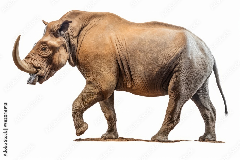 Fototapeta premium Astrapotherium magnum in full growth. Generate Ai