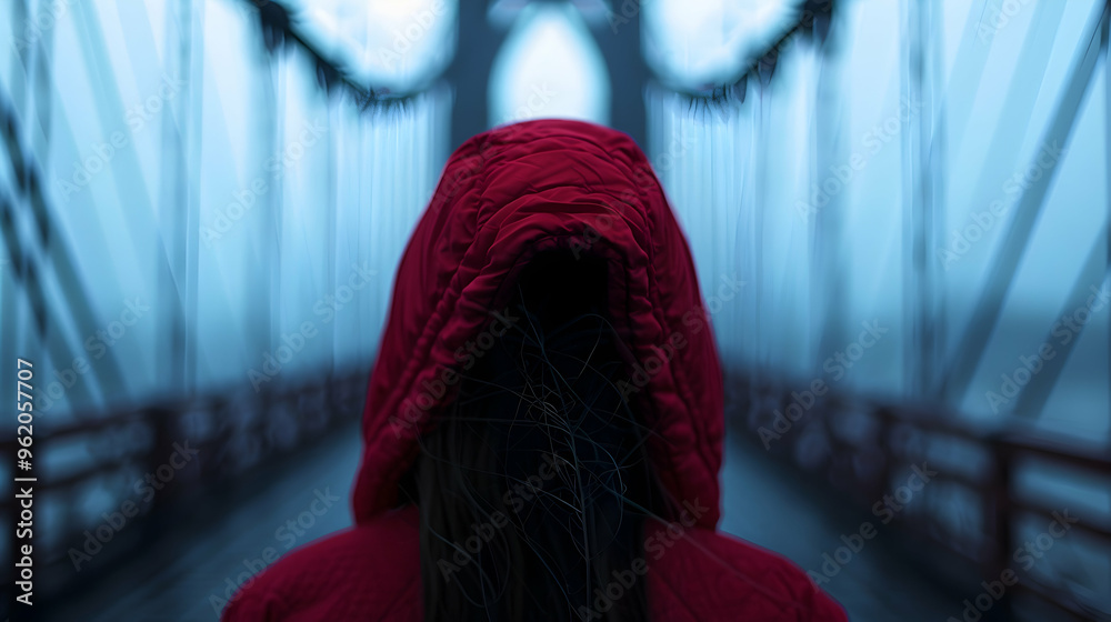 Intentional Camera Movement. Lady The Bridge. Intentional Camera Movement. Lady The Bridge.