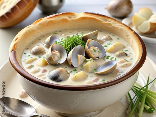 Plakat w ramie Classic Clam Chowder