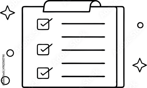 Complete checklist or finishing checkbox, task done within deadline, complete tasks list or project