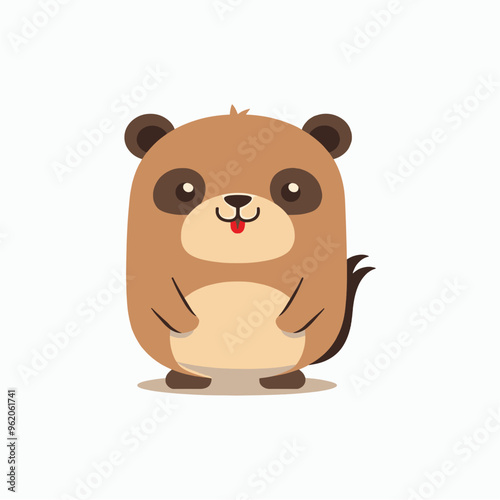 Cute cartoon stickers vector