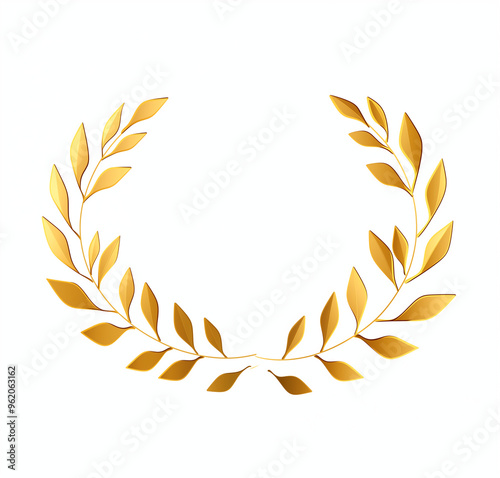 golden laurel wreath