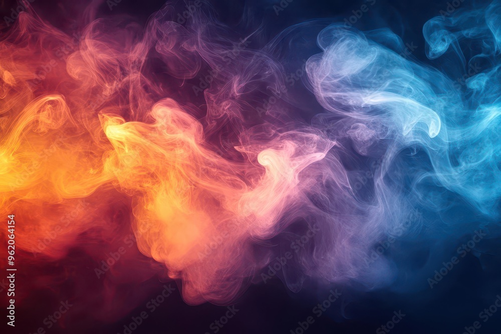 ethereal wisps of colored smoke intertwine abstract patterns form in vibrant hues against dark background dreamy and surreal atmosphere ethereal wisps of colored smoke intertwine abstract patterns form in vibrant hues against dark background dreamy and surreal atmosphere