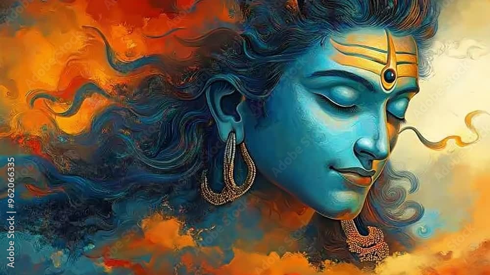 Stunning digital art featuring Lord Shiva, capturing his serene yet powerful presence. 