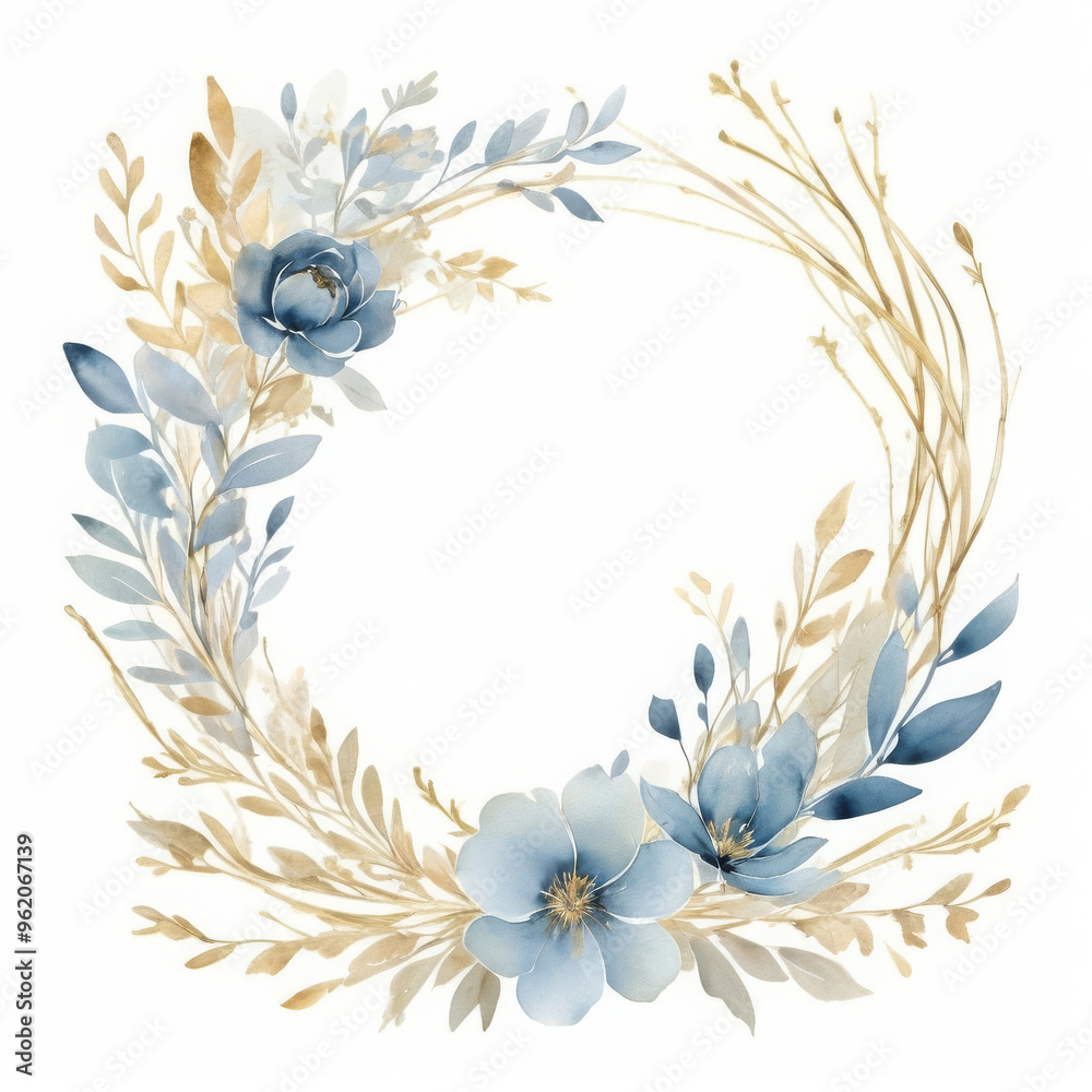 frame with flowers