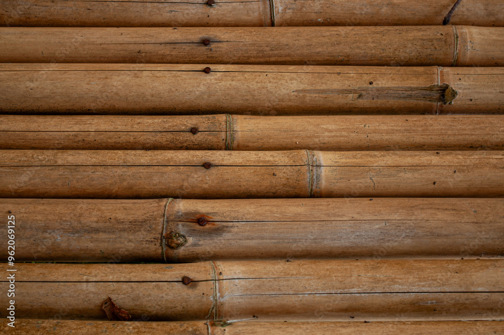 a wall made of bamboo a wall made of bamboo