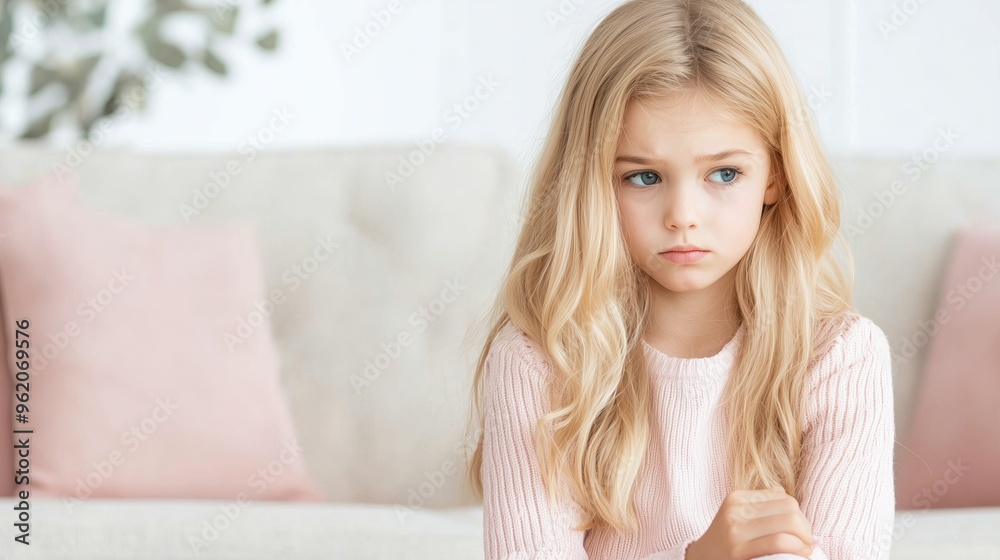 Sad Girl with Long Hair Sad Girl with Long Hair