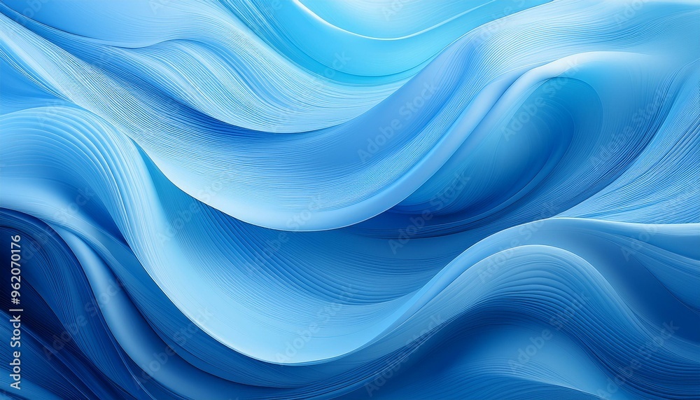 Soft blue waves undulate in an abstract pattern, creating a serene and rhythmic texture background. Soft blue waves undulate in an abstract pattern, creating a serene and rhythmic texture background.