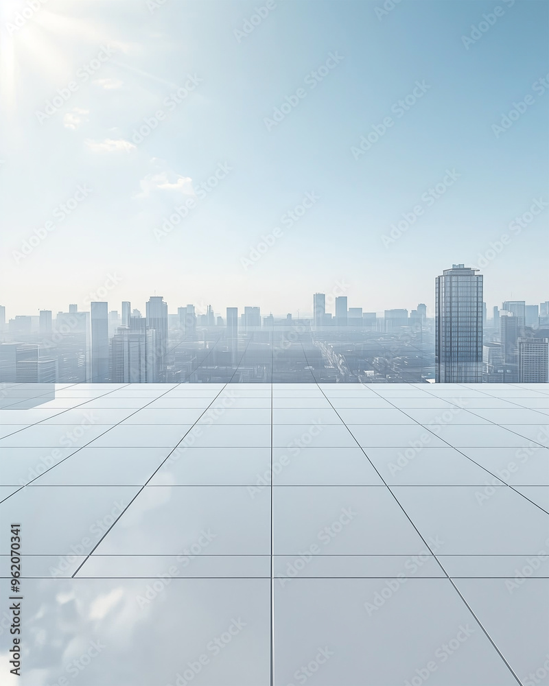 modern city skyline with clouds modern city skyline with clouds