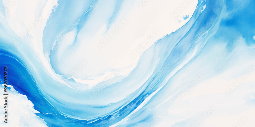 abstract soft blue and white abstract water color ocean wave texture background. Banner Graphic Resource as background for ocean wave and water wave abstract graphics	