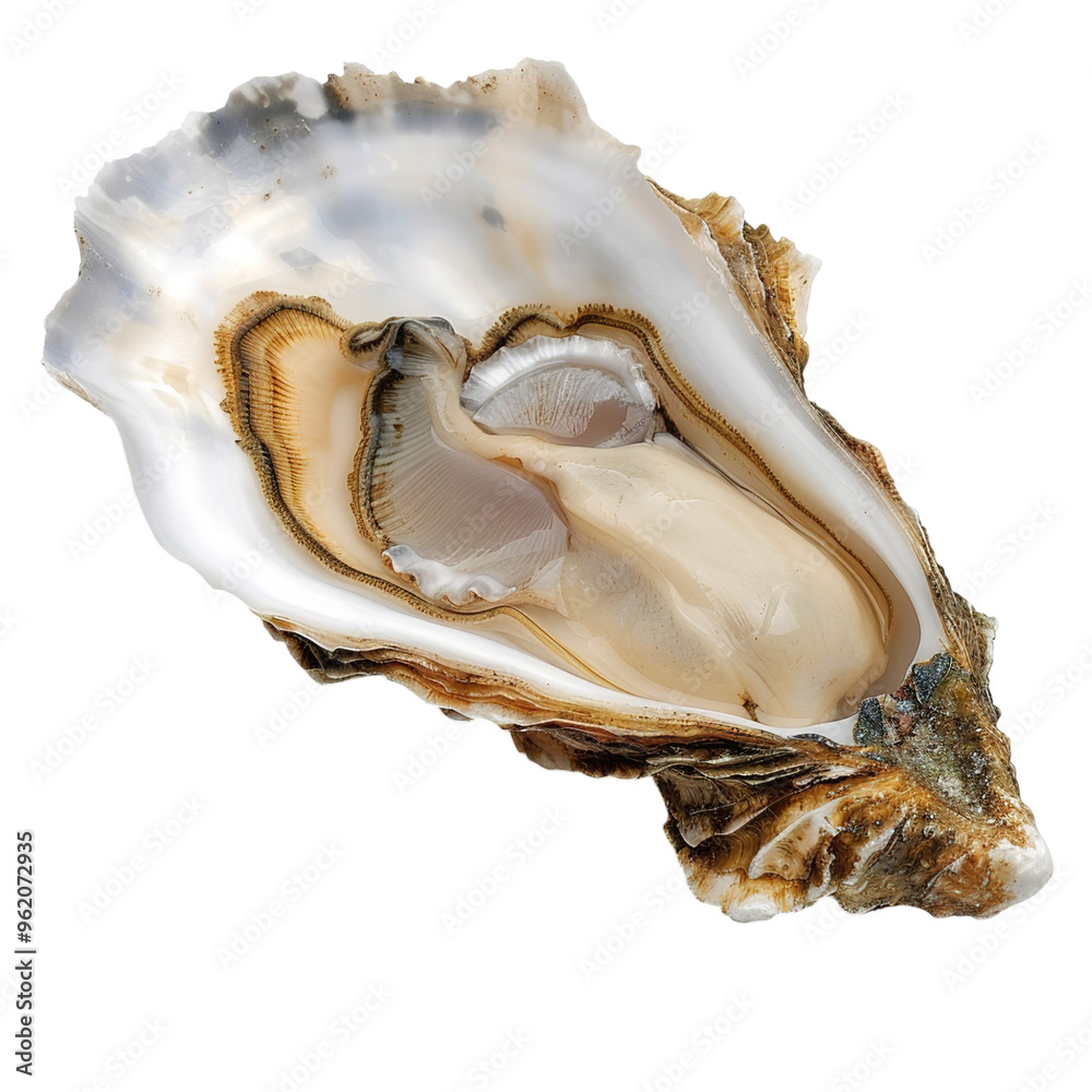oyster shell isolated on white oyster shell isolated on white
