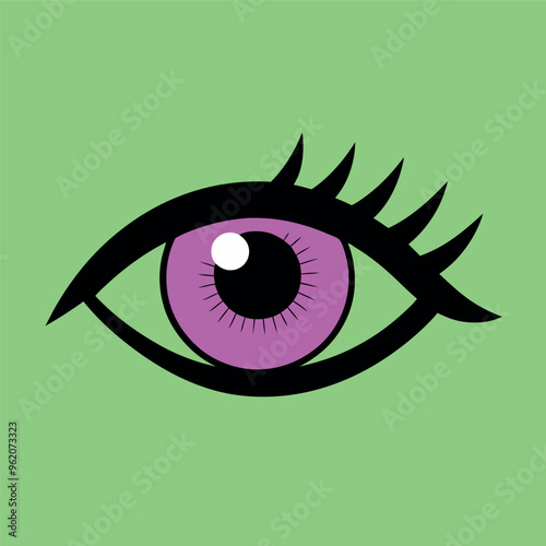 Esoteric eyeball magic icon vector illustration