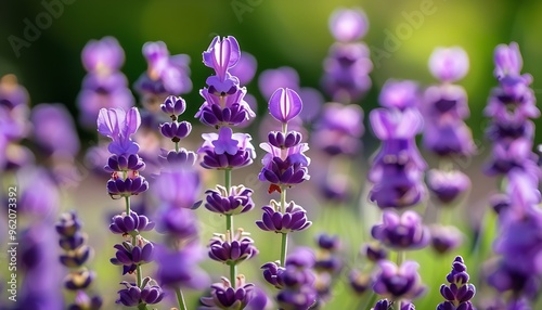 Lavender flowers in the garden photo