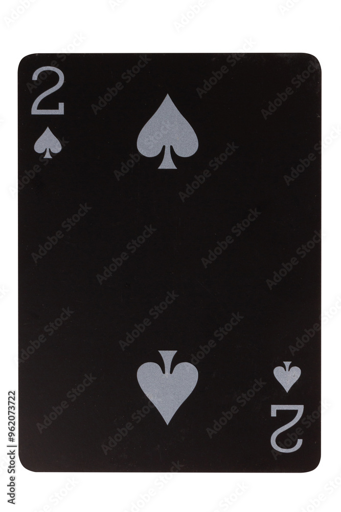 Obraz premium card deck gambilng two isolated on white background